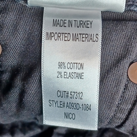 AGOLDE Nico Washed Black High-Rise Distressed Sz 28 Ankle Jeans - Picture 10 of 13